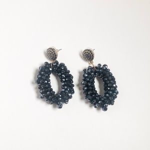 Baublebar Eve Beaded Drop Earrings - Navy